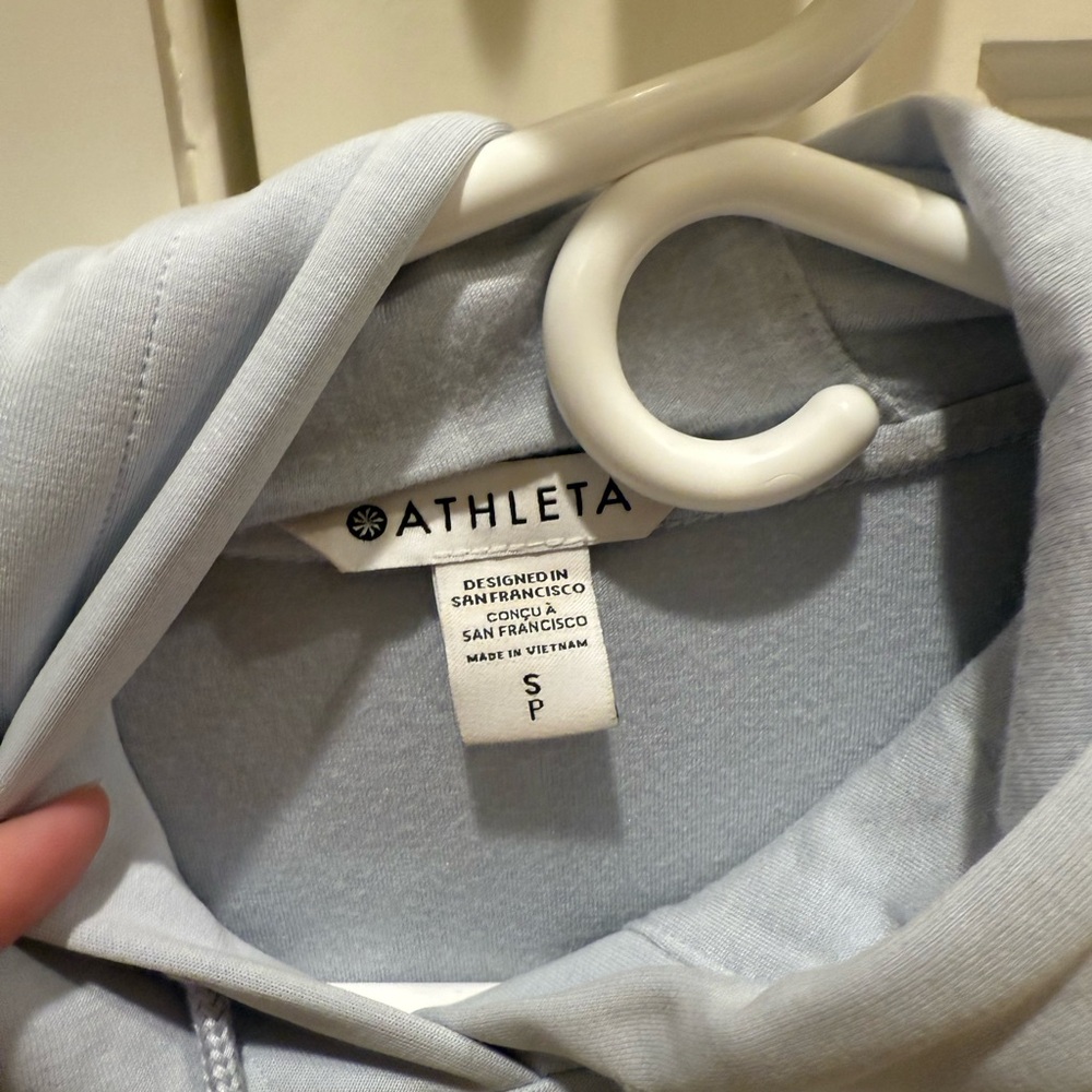 Athleta Sea Soft Bubble Light Blue Hoodie - Picture 2 of 3
